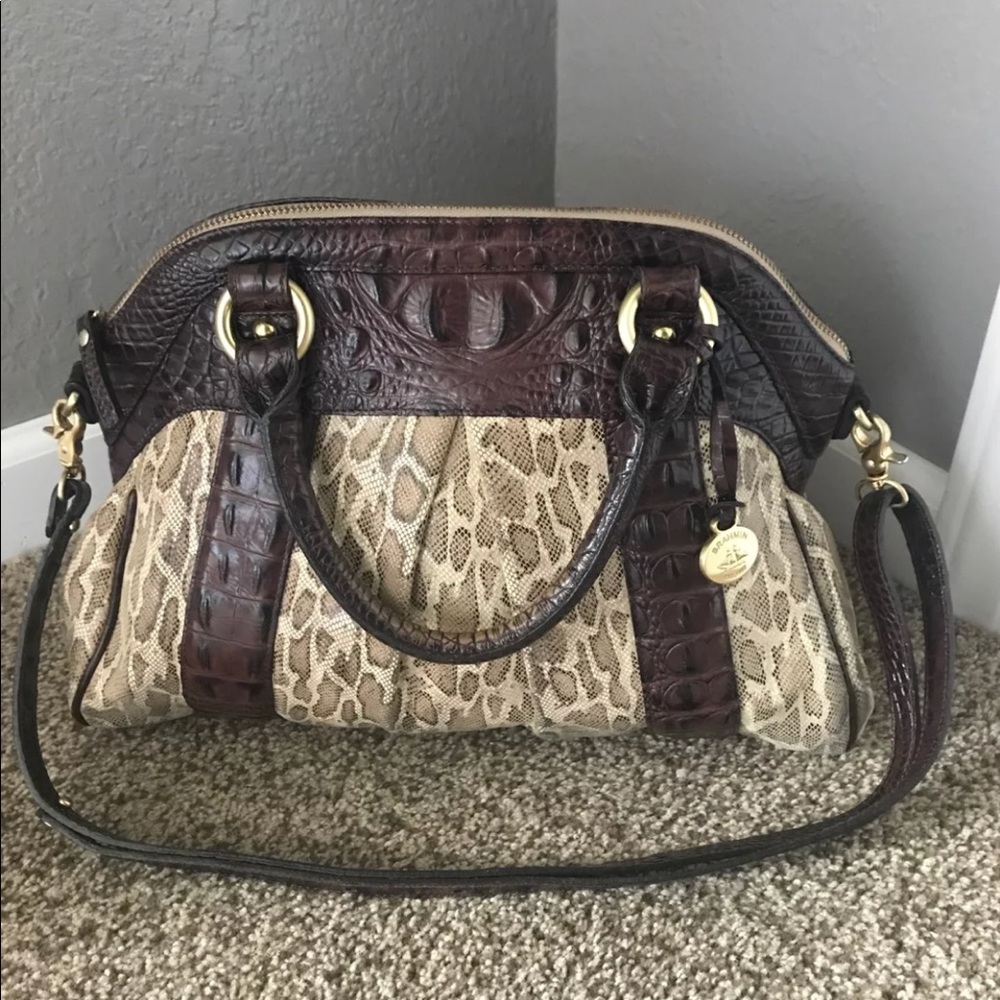 SOLD! Brahmin Louise Rose Satchel